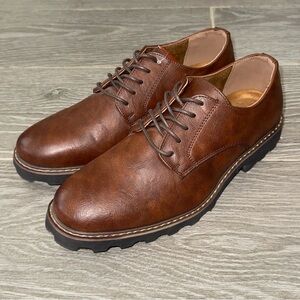 Deer Stags Benjamin Dress Comfort Oxford Shoe Brown Lace Up Men’s Size 8M